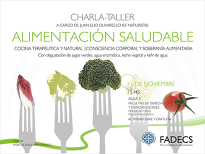 CHARLA - TALLER SOBRE ALIMENTACIÓN SALUDABLE EN LA FADECS